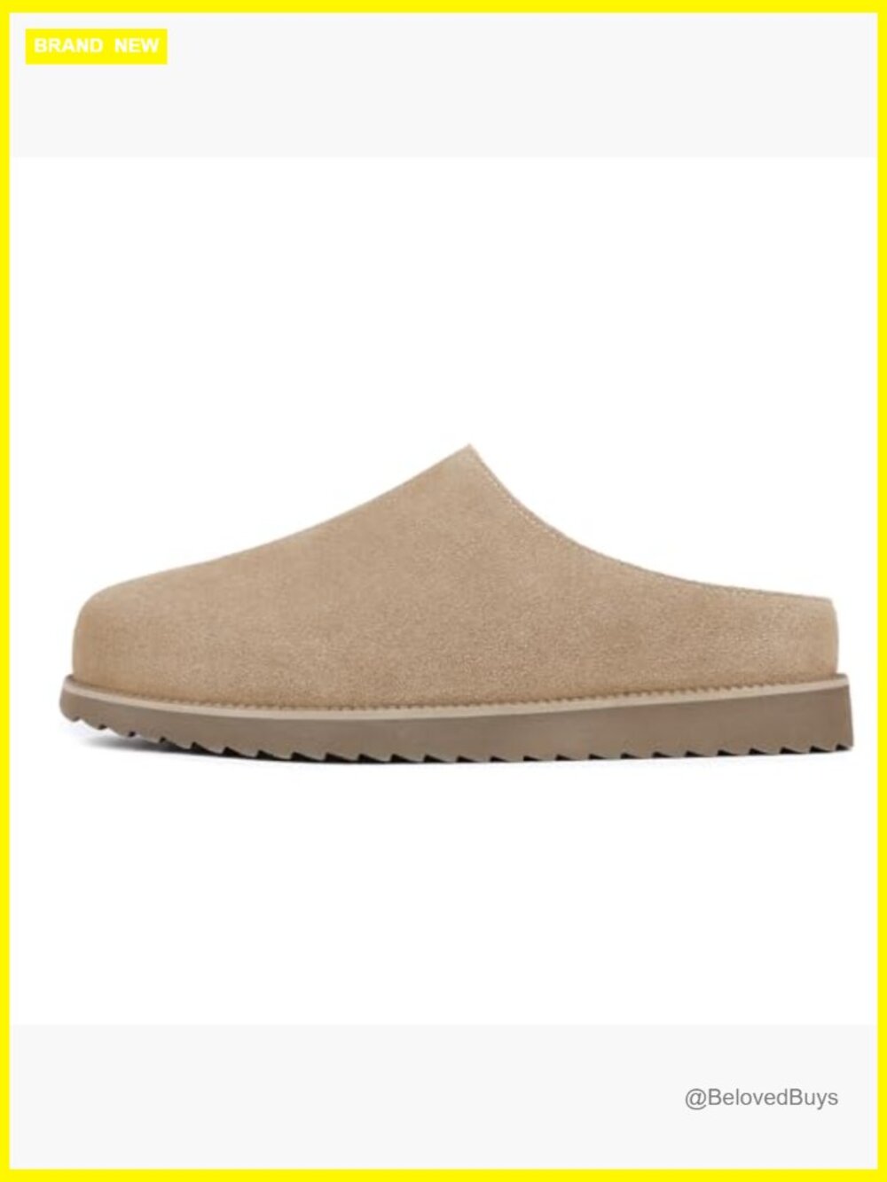 Genuine Suede Platform Clogs Arch Support Mules Slip On Round Toe - Picture 3 of 6